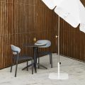 Стіл QUATRO FIX ø 80 ANTRACITE-MARBLE2